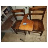 2 school desks
