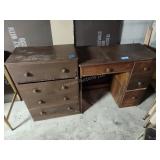 Desk and small dresser