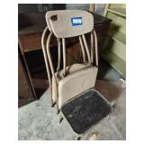 2 chairs and step stool