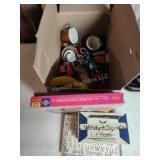 Letters, embroidery set, misc cups and other