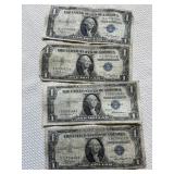 4 Silver Certificates dated 1935