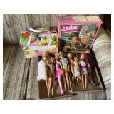 4 containers Barbie Dolls & Accessories