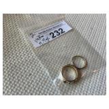 2 14K Gold Rings - Approx 7.7 grams
