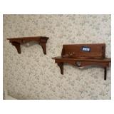 3 wood Wall Shelves
