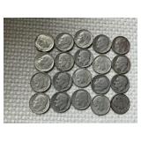 20 Silver Dimes - Pre-1965