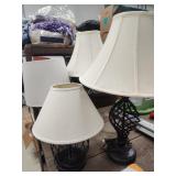 4 table lamps