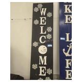 Welcome sign, 15 x 56 inches