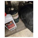 Inflatable mattress, lighter fluid, and propane