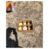 Partial box clay pigeons