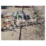 4 steel folding chair frames