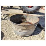Galvanized tub