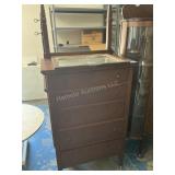 Vintage Highboy Dresser with Mirror