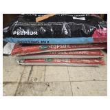 3 bags top soil and 1 bag potting mix