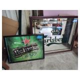 Heineken and Carlsberg mirrors