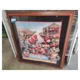 Old Style Badger framed picture