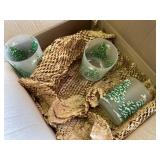 3 Georges Briard Christmas Glasses