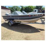 1988 17' Blue Fin Sportsman boat
