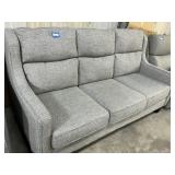 Grey Upholstered Couch -74 x 41 x 35'