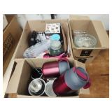 3 boxes assorted kitchen items