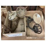 2 Flats Antique Lamp Brackets