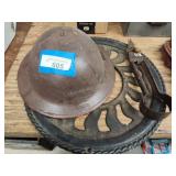 Helmet, shears and cast cover