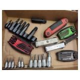 Allen keys and torx bits