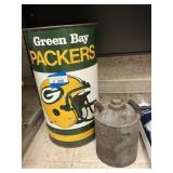 2 Items - Packers  Cn & Gas Can