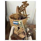 2 Baskets Moose Decor