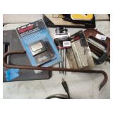 Bender, gauge, meter, clamps and soldering gun