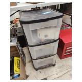 Organizer with sandpaper