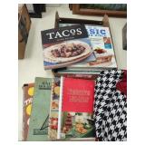 Cookbooks and apron