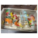 7 vintage glasses