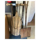 Vintage Sled & Shovel