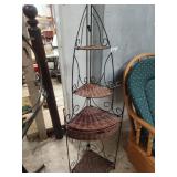 Metal corner shelf 38' T
