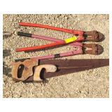 Bolt cutters and saws
