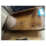 Carved wood bowl