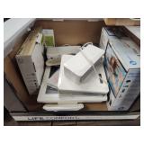DVD player, 2 Tvs, speakers, iPad dock and frame