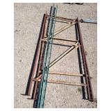 2 rack sides and 2 slotted steel sections