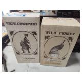 2 Ski Country whiskey decanters