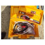 Toolbox with plumbing items