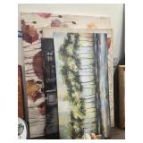 Oil paintings and cloth prints
