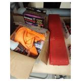 Car wax and emergency triangle