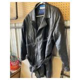 Leather Coat size Small