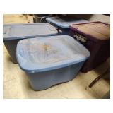 4 totes with lids