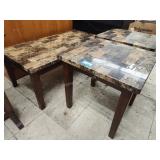 Coffee table and 2 side tables