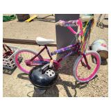 Kids bike and portable grill bent base