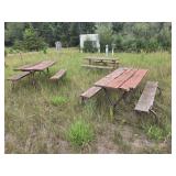 3 picnic tables lot 47