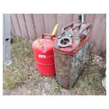 2 metal gas cans