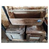 2 crates and tool tote