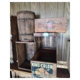 5 boxes and keg